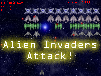 Asteroids Game Screen Shot